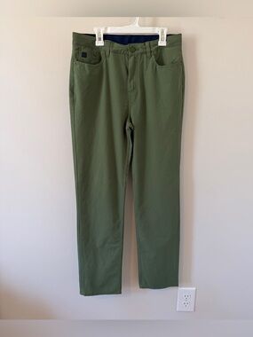 Vineyard Vines On The Go 5 Pocket Canvas Pant Boys Size 18 Green